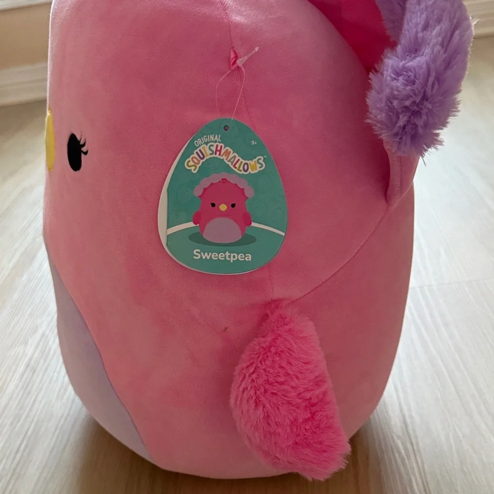 Squishmallows Pink and Lavender Bird Plush